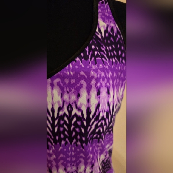 Gerry Ladies Purple & Black Tankini Set with Shorts (Size XL) - Picture 5 of 15